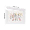 Front-opening white kids art frame showing dimensions 19.8x15.1cm for A5 size artwork - Small (A5) / White