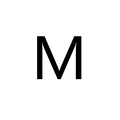 Shell pendant necklace in 18K gold finish with cubic zirconia featuring letter M - Letter M