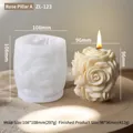 Καλούπι σιλικόνης για κερί τριαντάφυλλο 3D με έτοιμο κερί λουλούδι για δημιουργία δώρων - Πυλώνας Τριαντάφυλλου Α