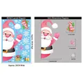 Christmas Santa Claus and snowflake static window clings sticker layout size 20x30cm - BQ463 Santa Claus