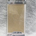 DIY decorative 3mm yellow acrylic rhinestone stickers for car and craft ornamentation - 5mm / Gold