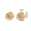 Golden stainless steel fish pendant charm for DIY jewelry with 16.5mm size dimensions - Gold Fish-533