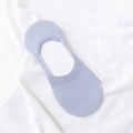 Light purple invisible boat socks featuring breathable mesh knit for women summer wear - Mesh Women Boat Socks / Blue