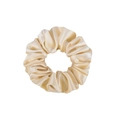Beige μεταξωτό λαστιχάκι μαλλιών 19mm από μετάξι μουριάς με σατινέ υφή για περιποίηση μαλλιών - 3.5cm/19 Momme / Χρυσό της άμμου