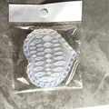 Chinese style heart pattern silicone nail mold in transparent OPP bag with white hanging header - Header Card Bag Link C