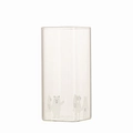 Cute bear pattern square glass coffee cup with transparent high borosilicate finish - 400ml / White Bear Square Cup