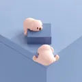 Paraspigoli in silicone rosa a forma di animale per sicurezza dei bambini - Cane Rosa