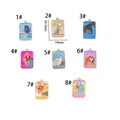 Set of 8 colorful tarot card enamel charms in metal with size 29.7mm x 19mm details - Mixed Styles Set