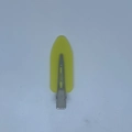 Fermaglio per capelli giallo a foglia senza cuciture con clip in metallo argento - Giallo