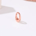 Rose gold oval spring buckle connector for DIY jewelry necklaces and bracelets - Smooth Oval (H-8279) / Rose Gold