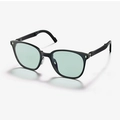 Foldable sunglasses with classic black frame and light green lenses for portable style - 4th Gen - Nebula Green