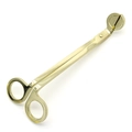 Elegant gold-finished stainless steel candle wick trimmer tool with a metallic luster - Gold Plated Wick Trimmer / Gold