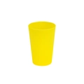 Educational bright yellow stacking cup for babies made of durable matte plastic - 160ml / Yellow