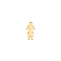 Golden Celtic girl charm pendant made of stainless steel with a polished metal finish - Girls / Gold