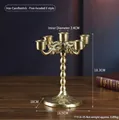 European Iron Candlestick - Quintuple Branch Style E (7151A-05)