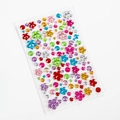 Autocollants en strass cristal auto-adhésifs en formes florales et rondes pour le DIY - Ciel Étoilé Fleur de Prunier