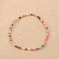 Colorful handmade seed bead bracelet with vibrant multi-color beads for a bohemian style - Style 65-Rainbow Seed Beads