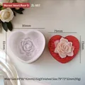 Silicone mold for woven heart rose candles with white semi-transparent finish - Woven Heart Rose D ZL-907