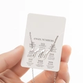 Silver retro double-layered necklace featuring a 777 angel number pendant on a card - Cutout 777 / Steel