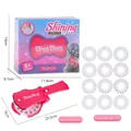 Pink hair gem stamper kit with 12 glitter diamond discs for girls' DIY hair styling - English Version Jewel Machine (with 12 Discs)
