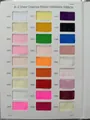 Chiffon pleated lace ribbon color chart with 30 transparent organza shades for DIY sewing - Optional Material