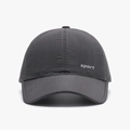 Casquette de sport gris foncé à séchage rapide avec tissu en maille respirant pour l'extérieur - Gris clair