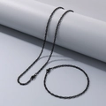 2.3mm Black Bracelet 20CM