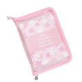 Pink cherry blossom A5 savings challenge binder with 100 envelope zipper pouches - A5 Floral Zipper Pouch Set (25 Sheets + Tracker)