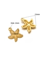 Gold-plated stainless steel starfish charms in 14mm and 23mm sizes for jewelry making - 14*23mm Single-sided Polka Dot Starfish / Gold