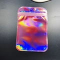 Vibrant iridescent laser holographic resealable pouch bag for small accessories - 7*11cm / Pink