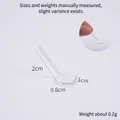 Miniature white plastic spoon model 2cm long for dollhouse kitchen accessories - White