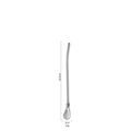 Silver 304 stainless steel bombilla straw filter spoon for Yerba Mate 18.5cm length - 18.5cm-Silver Filtering Straw