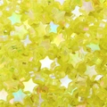 DIY colorful iridescent yellow star-shaped acrylic beads for handmade jewelry crafts - Yellow Pentagram / 19g/Pack (Approx. 100pcs)