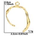 Ciondolo irregolare in acciaio inossidabile placcato oro 18k, misura 2,8cm x 2,2cm - Solo ciondolo / Oro