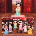 Hanfu girl figurines series including 6 regular and 1 hidden variant in ancient Chinese style - Nian Jin Hua Zhang Series (Whole Box)