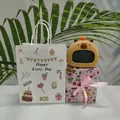 Capybara digital alarm clock gift set with happy every day bag and decorative box - Birthday Bag + Cupid Box + Chinese Manual / Button Version (English Week)
