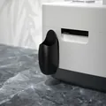 Matte black rice cooker paddle holder mounted on the side wall of a white kitchen appliance - KS06 / Black