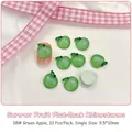 Sparkling green apple fruit nail art charms with glitter finish for DIY manicure - Green Apple