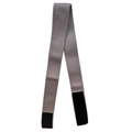 Gray velvet elastic wig grip band with adjustable hook and loop fastener - Light Coffee