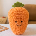 Simpatico peluche a forma di carota arancione da 30 cm con sorriso felice - 23-25cm / Carota