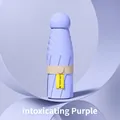 Mini lavender UV umbrella with sphere handle and UPF 50+ protection in portable design - Purple