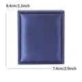 Scatola regalo blu navy con trama in seta e dimensioni di 8,4 x 7,4 cm - Blu