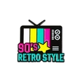 Pin de esmalte de TV retro de los 90 con rayas coloridas y acabado de aleación de zinc - Forma de TV Retro (QHXZ3011)