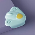 L-shaped light blue airplane silicone corner protector for child safety and furniture protection - Airplane-Green