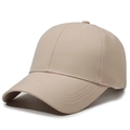Classic plain baseball cap in beige lightweight quick-dry fabric for outdoor sun protection - Deep Beige