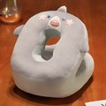 Shark-förmiges Plüsch-Mittagsschlafkissen mit hohlem Design und weichem Samtstoff - Eisseide Mittagsschlafkissen - Hai