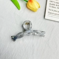 11cm grey marble pattern hair claw clip with acetate texture for elegant styling - Twist Shape 11cm-Grey