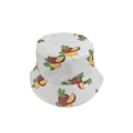 Reversible bucket hat featuring vibrant passion fruit print on a white fabric background - M (56-58cm) / White Passion Fruit