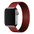 Milanese loop metal strap in burgundy red for Apple Watch with magnetic clasp - 8 Red / 38/40/41/42mm