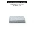 Gray rectangle plaster jewelry display tray in small size with industrial cement texture - EC03909 Plaster Resin Board Small
